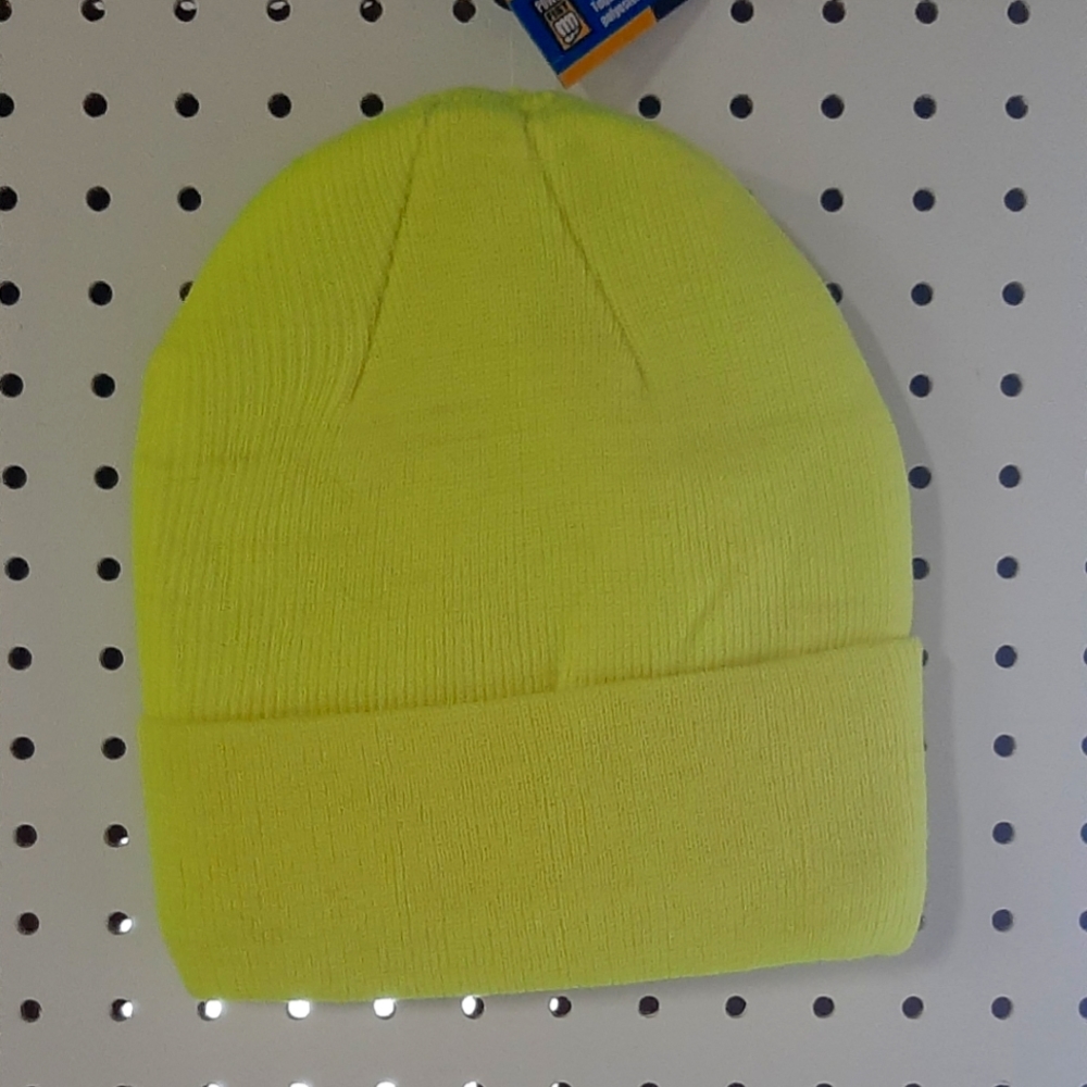 Sherpa Lined Toque ~ Neon Yellow